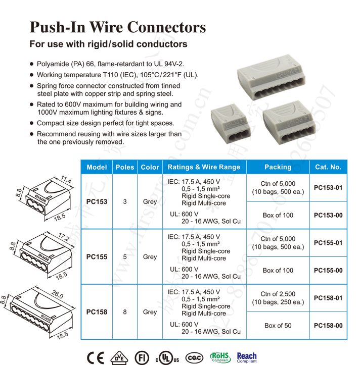 PC15 系列直插连接器