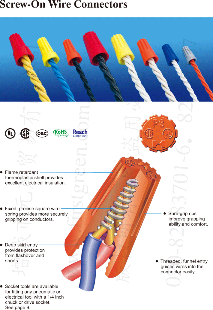 Screw-On Wire Connectors