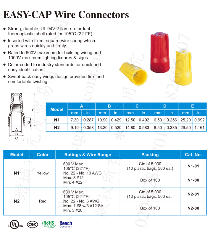 EASY-CAP Wire Connectors